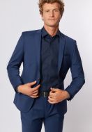 Abito bluette slim fit roy robson in lana stretch