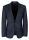 Abito blu scuro slim fit con gilet roy robson in lana stretch