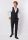 Black slim fit dress with roy robson vest in stretch wool