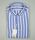 Light blue striped shirt in pure linen ingram slim fit
