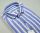 Light blue striped shirt in pure linen ingram slim fit