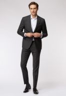 Dark gray roy robson dress in wool cerruti stretch drop sei regular fit