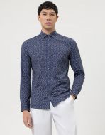 Blue slim fit olymp jersey shirt 