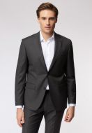 Dark gray dress roy robson wool cerruti drop four short