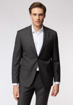 Dark gray dress roy robson wool cerruti drop four short