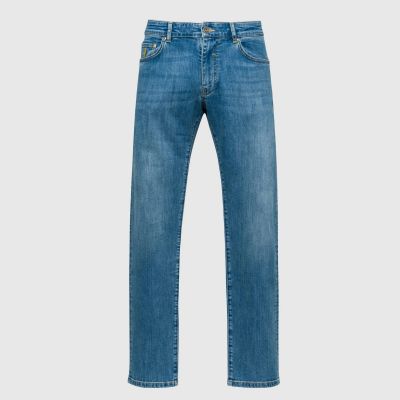 Five pockets light stretch denim mcs regular fit