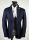 Blue marine blue blazer jacket unlined drop four short 