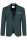 Slim fit digel dress green bi-stretch wool blend