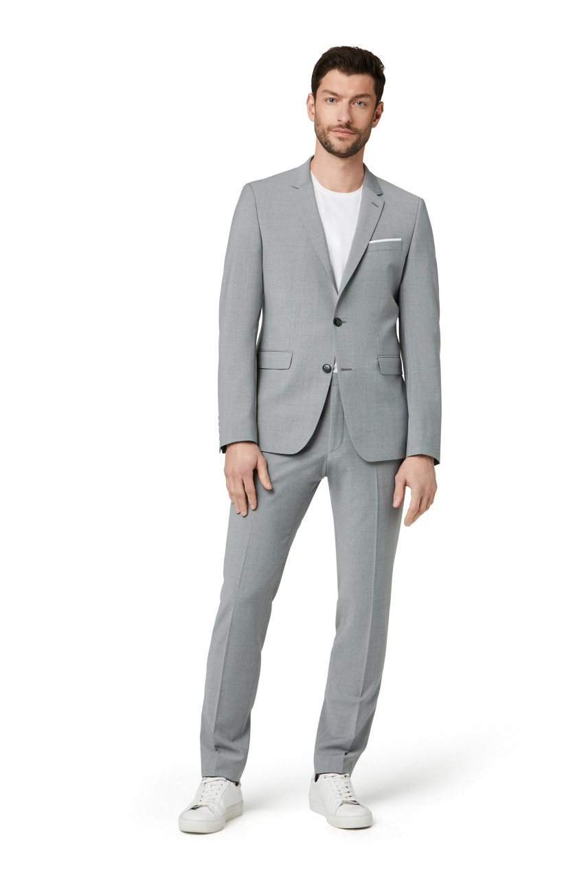 Digel Abito slim fit digel grigio chiaro misto lana bi-stretch