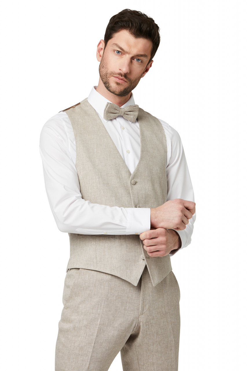 Men s Fashion Beige Vintage Style Dress Country Chic Ceremony 2024 Digel