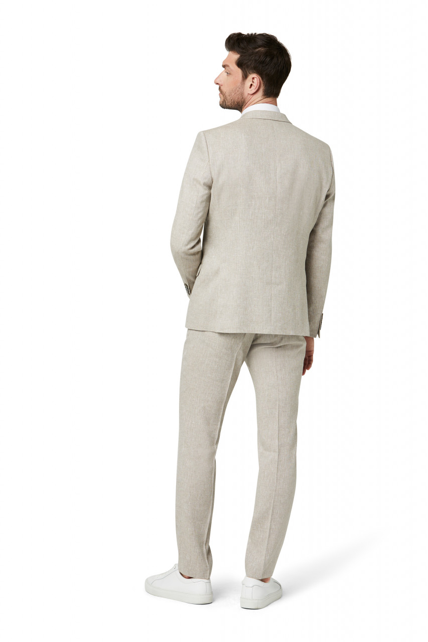 Abito Moda Uomo Beige Stile Vintage Country Chic Cerimonia 2023