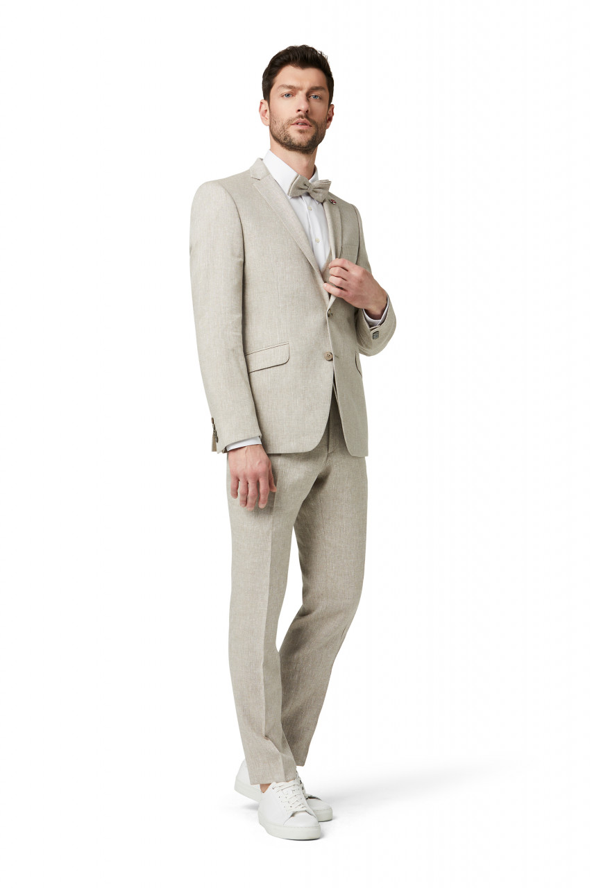 Abito uomo clearance beige lino