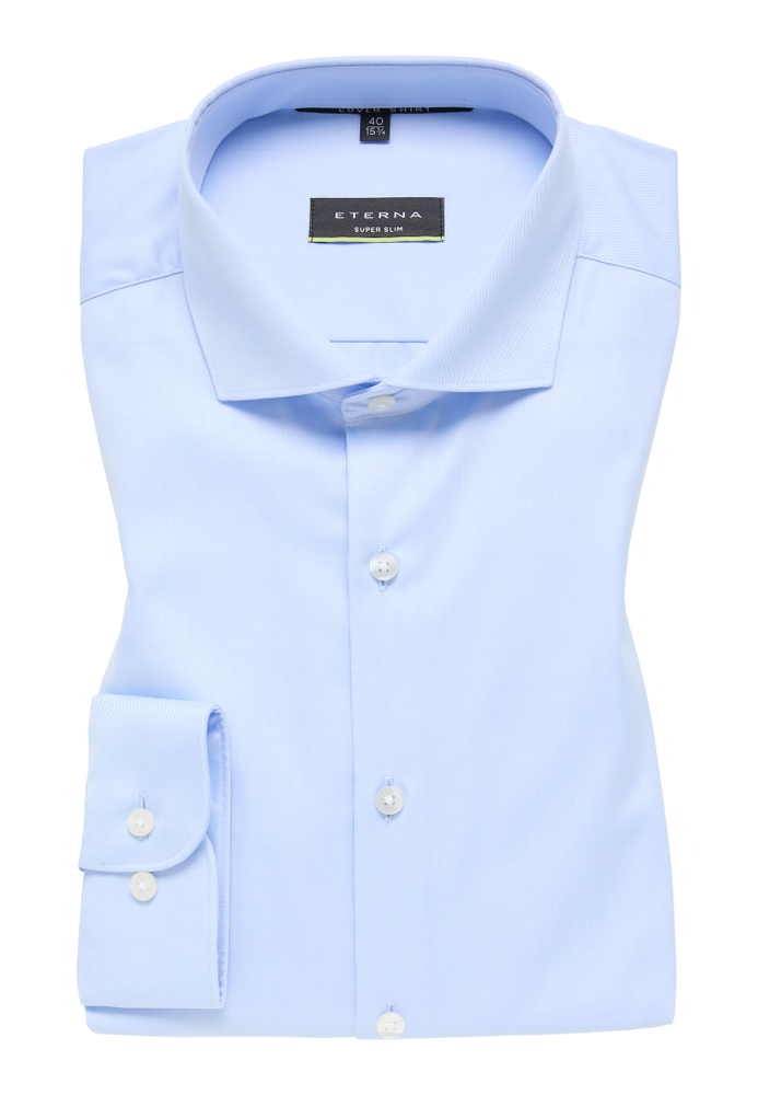 Camicia Uomo ETERNA Slim Fit Mezza Manica – Bianco Taglia 44