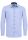 Camicia a righe azzurro eterna slim fit in puro cotone twill 