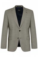 Abito verde chiaro digel lana stretch marzotto drop quattro corto