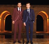 Groom dress baggi ceremony burgundy slim fit