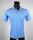 Turquoise polo shirt in modern fit Scottish thread