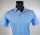 Turquoise polo shirt in modern fit Scottish thread