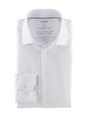 Camicia Classica OLYMP Uomo Beige | Modello Super Slim New Kent Con Abbottonatura Nascosta