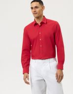 Red olymp level five slim fit shirt in stretch cotton