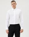 White olymp button down slim fit shirt in stretch cotton