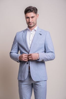 House of cavani jacket semi-lined in cotton and linen modern fit
