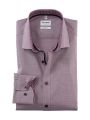 Burgundy shirt olymp level five slim fit stretch cotton