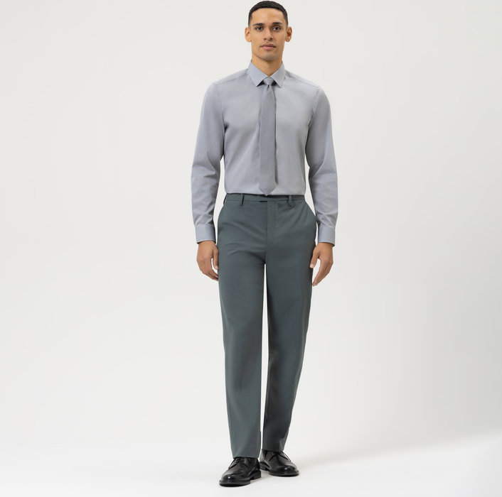 CASAMODA Camicia Business Uomo Grigia a Quadri Cotone (IT 48, EU 44