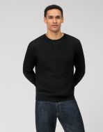 Black v-neck pullover olymp regular fit