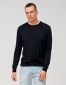 Olymp crewneck blue merino wool regular fit 