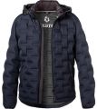 Quilted milestone down jacket with detachable hood