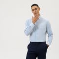 Light blue striped olymp shirt dynamic flex modern fit 