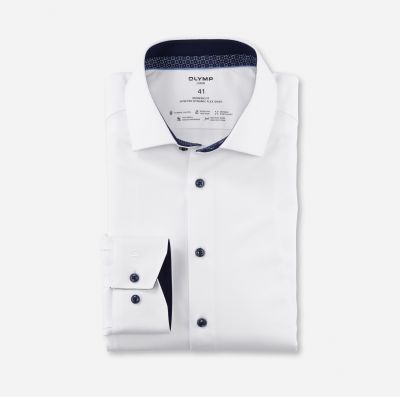 White olymp dynamic flex modern fit shirt 