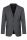 Medium grey digel dress in stretch wool easywool modern fit