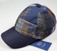 Cappello baseball panizza patchwork multicolor con paraorecchie