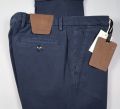 Pantalone blu bsettecento in cotone stretch armaturato slim fit