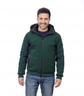 Giubbino verde adimari con cappuccio 