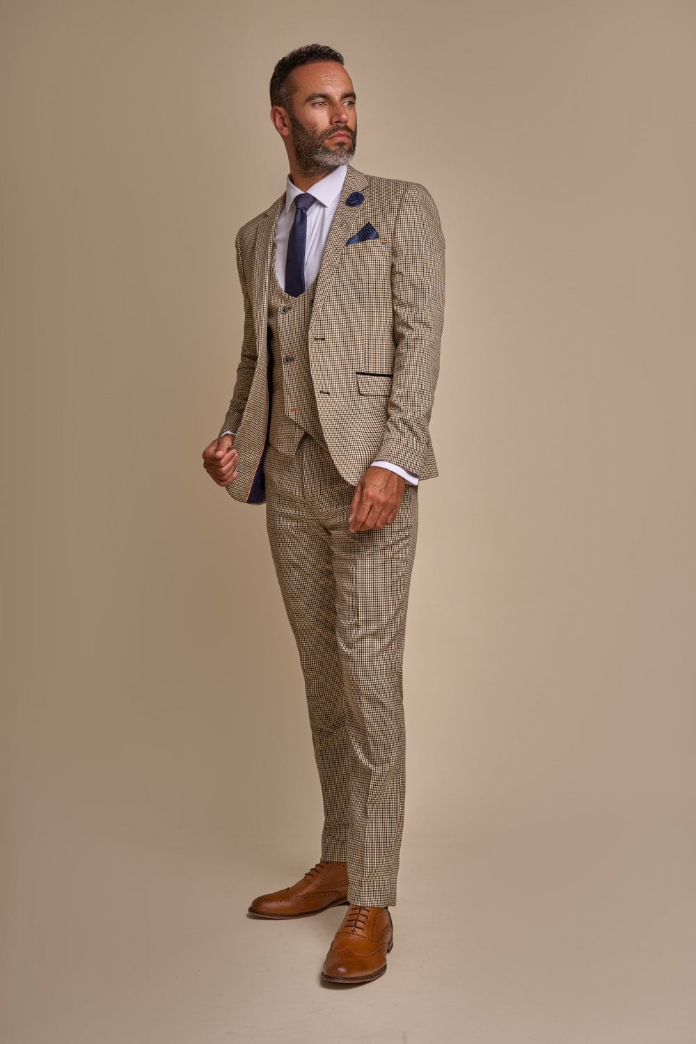 Cavani Slim Fit men's houndstooth suit Sale -20% Men's clothing