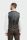 Abito cavani marrone a quadri in tweed con panciotto