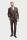 Abito cavani marrone a quadri in tweed con panciotto