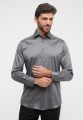 Eterna silver grey modern fit shirt with performance fabric