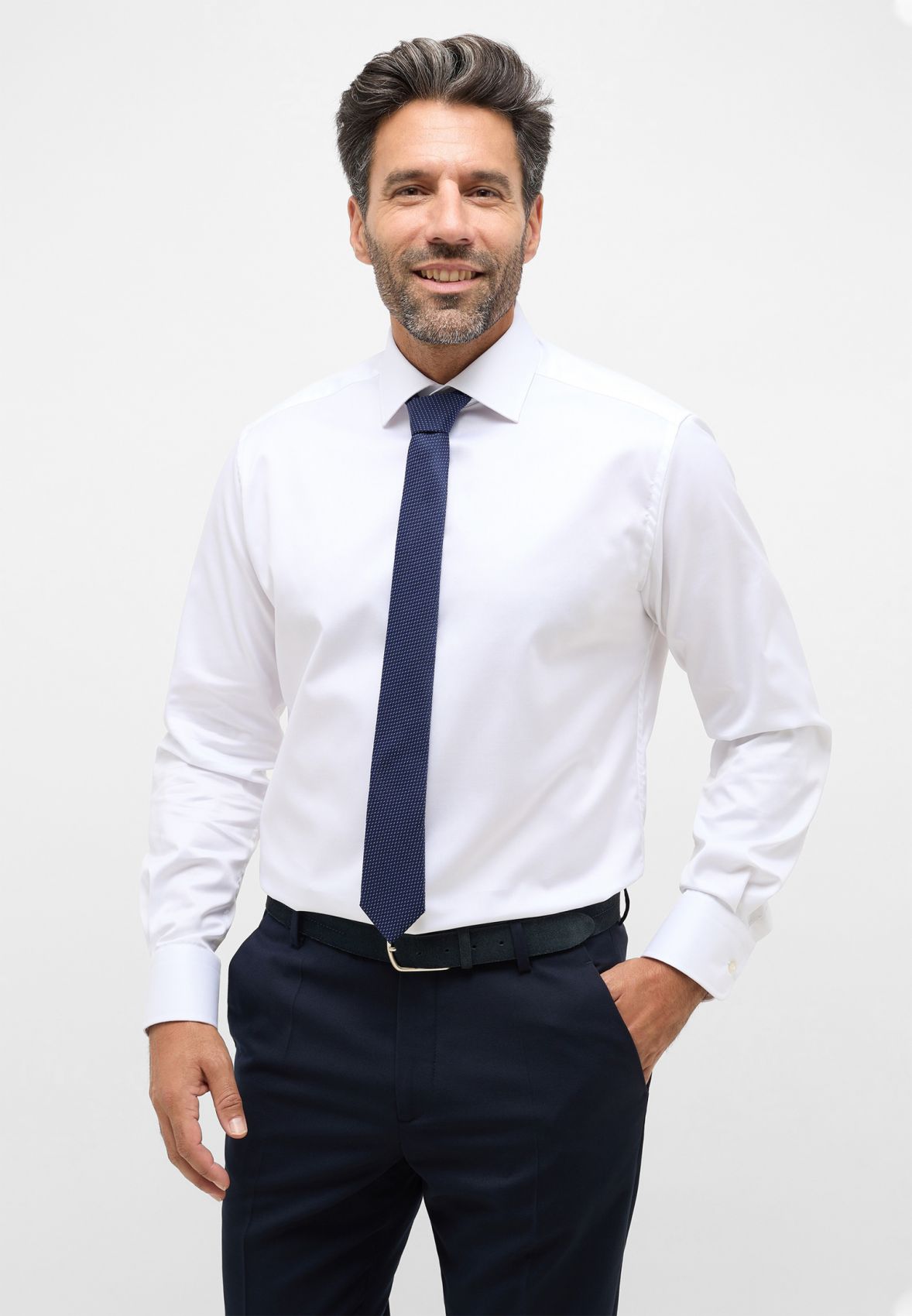 ETERNA Camicia Uomo Modern Fit - Manica Lunga, Colore Bianco, Taglia 48 (1/1)