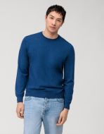 Olymp crew neck navy merino wool regular fit 