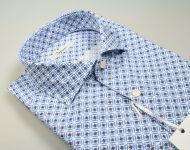 Ingram shirt in slim-fit printed cotton