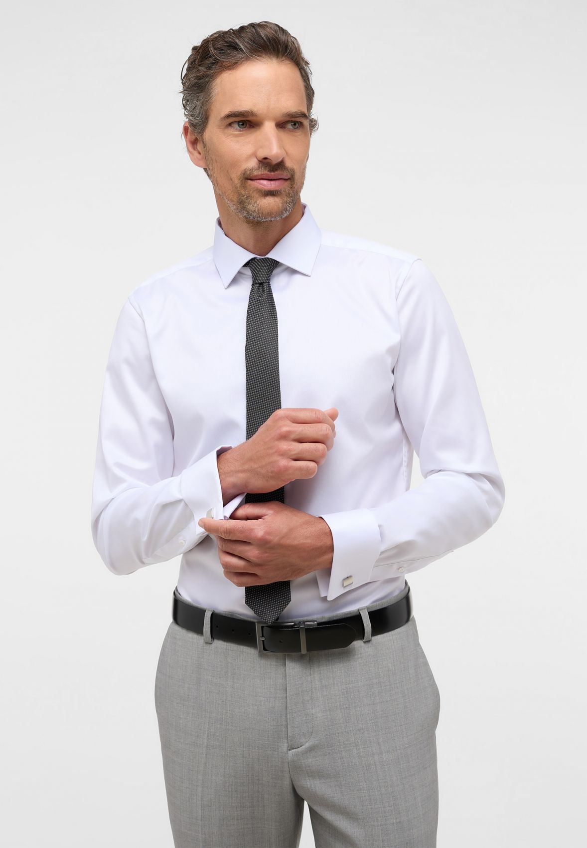 White formal Men\'s for cufflinks fit wear Men\'s Sale cuff - slim formal shirt