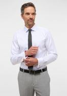 Eterna white slim fit elegant shirt with double cuffs 