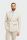 Beige double-breasted cavani suit with slim fit checks