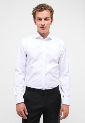 Camicia uomo slim fit Elegante polso per gemelli Abbottonatura coperta Abbigliamento cerimonia maschile
