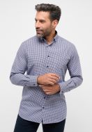 Modern fit blue checkered eterna shirt        