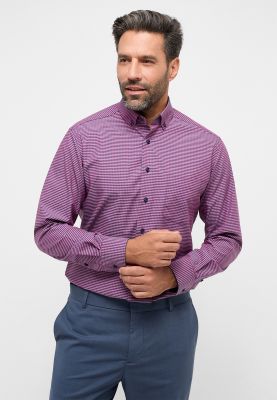 Camicia eterna a quadretti rosso modern fit